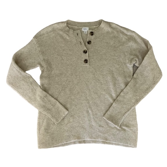 Women's Stars Above Button Up Sweater Top XS - Picture 1 of 3